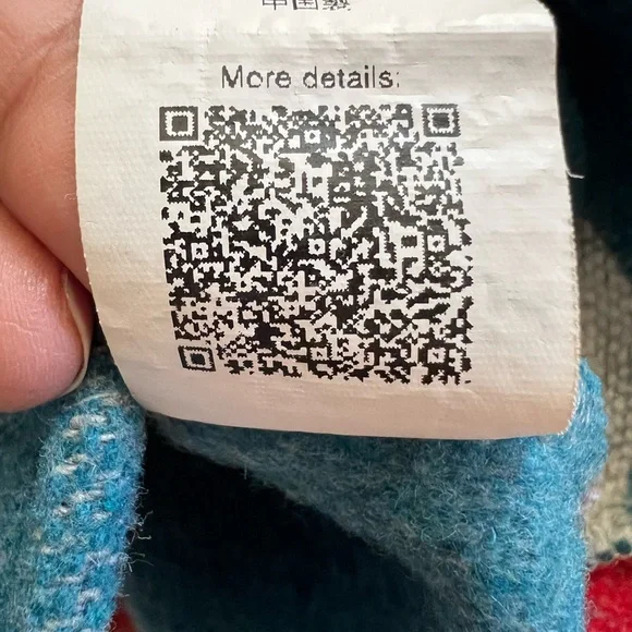 SHEIN Southwestern Aztec Button Jacket Teal Rust Western Shacket M - Picture 4 of 5